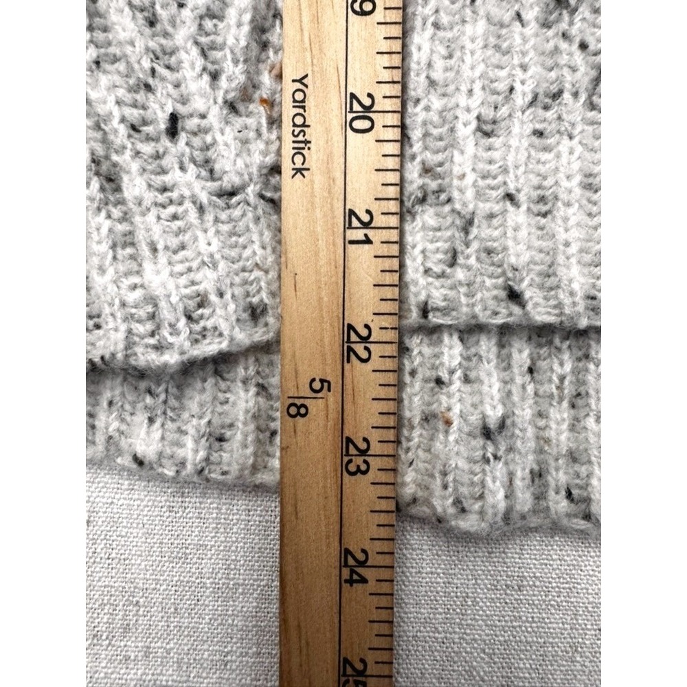 Madewell Donegal Flecked Shaker Stitch Pullover Sweater Grey Womens‎ Size S - Picture 7 of 15